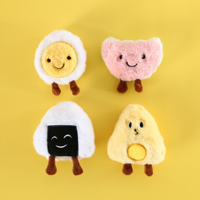 『伊果~現貨秒出』寵物玩具 飯糰娃娃 自嗨 解悶 毛絨玩具 發聲玩具 耐抓 耐咬 磨牙 磨牙玩具 狗玩具 貓玩具 薄荷草-細節圖7