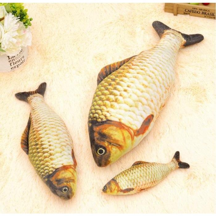 『伊果~現貨秒出』仿真魚 寵物玩具 貓薄荷 鯽魚 貓草玩具 貓薄荷玩具 貓草 貓咪玩具 貓玩具 貓抱枕 逗貓 貓咪紓壓-細節圖4