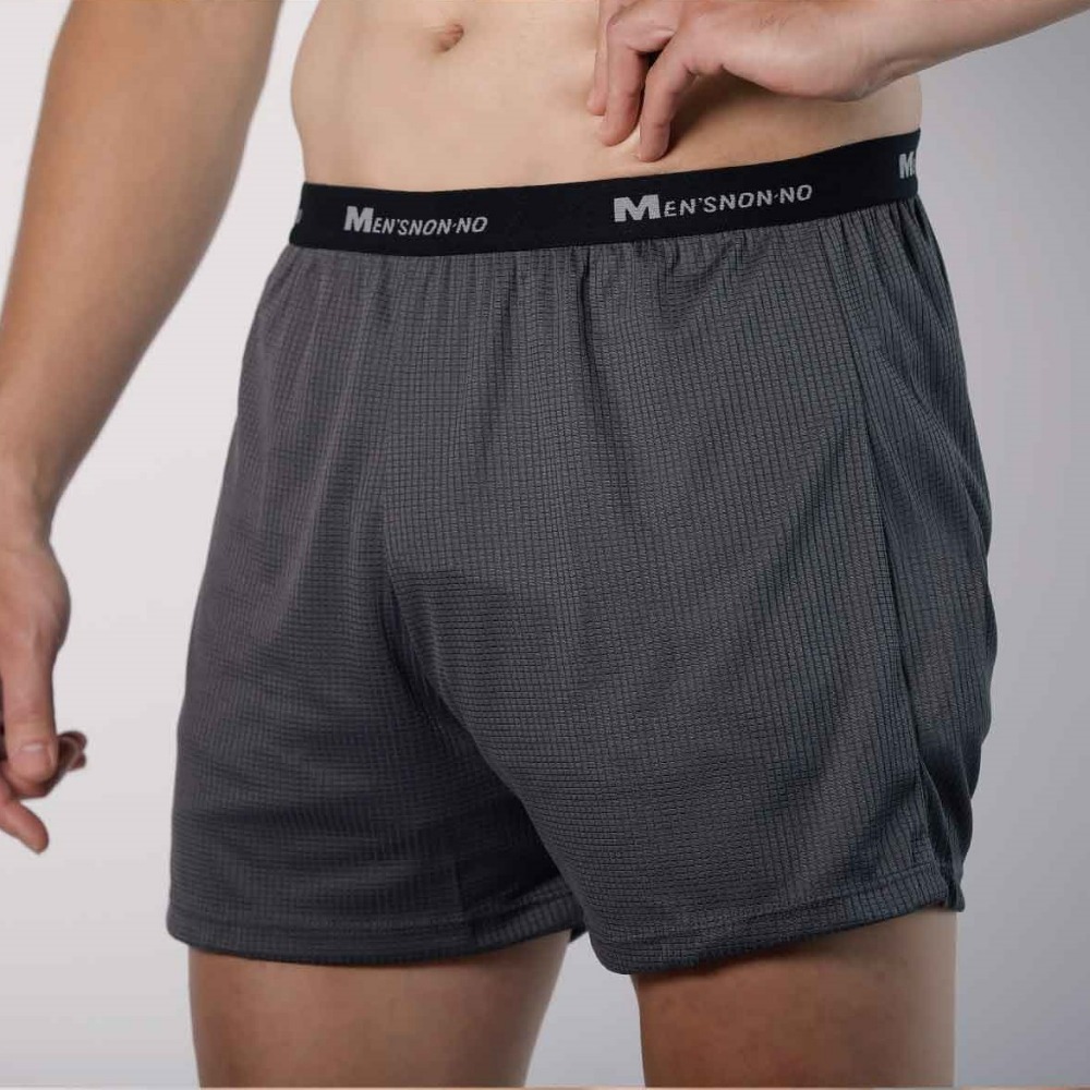 現貨+預購 涼感格子平口褲 三色~M~5XL 台灣製-細節圖2