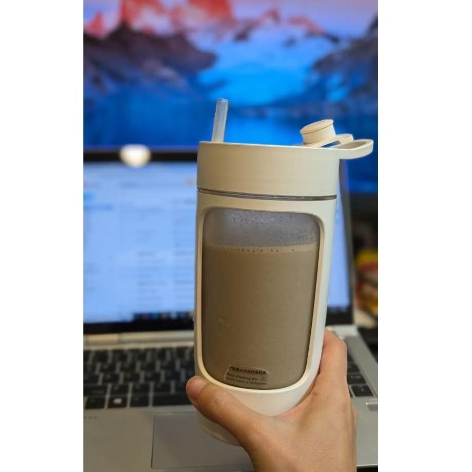快速出貨✨電動攪拌杯 | 大容量 650ML | TypeC充電 續航力超強 可打高蛋白 輕卡肽纖飲 厚焙奶茶-細節圖9
