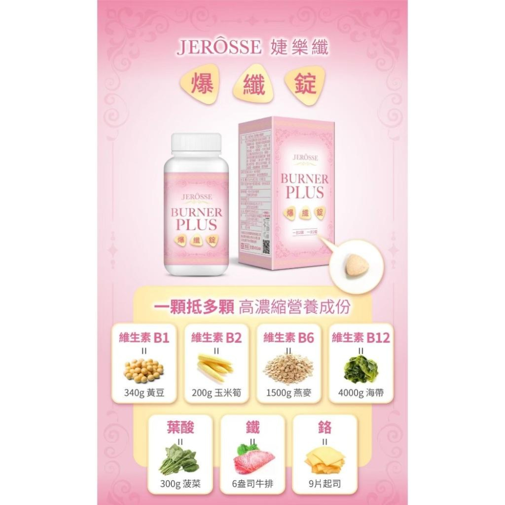 快速出貨🚚天然B群 爆纖錠 水腫人必備⚡ 含鎂、鐵 | 經前症候群 | 經前頭痛 | 經期不適 代謝 120錠 婕樂纖-細節圖6