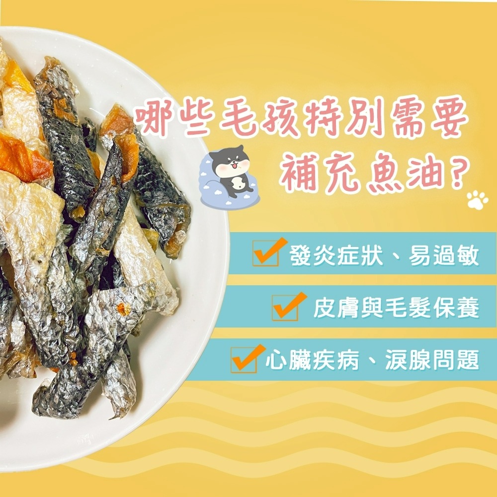 【柴剛吃飽】捲捲鮭魚皮｜原肉零食 100%手工寵物手作零食 天然Omega-3 貓咪鮭魚皮-細節圖6