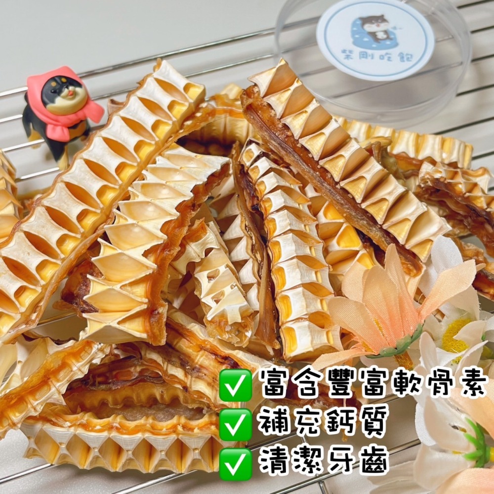 【柴剛吃飽】 嘎嘣鯊魚骨 ｜原肉零食 100%手工寵物手作零食-寵物鮮食-寵物零食-狗狗零食-貓狗食用-細節圖3
