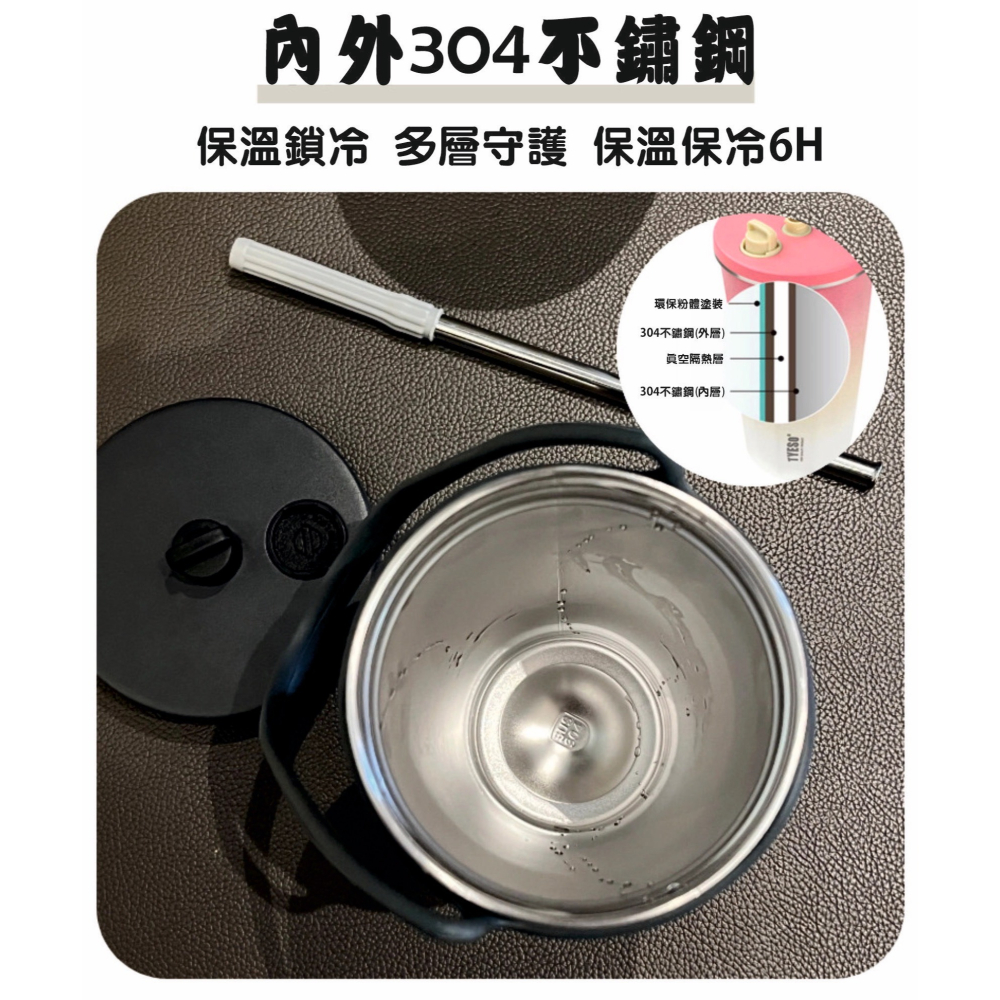 【台灣出貨泰碩正品】滿額送好禮 TYESO 咖啡杯 不鏽鋼保溫杯 冰霸杯 保冰杯 隨行咖啡杯 環保杯 飲料杯 保溫杯-細節圖4
