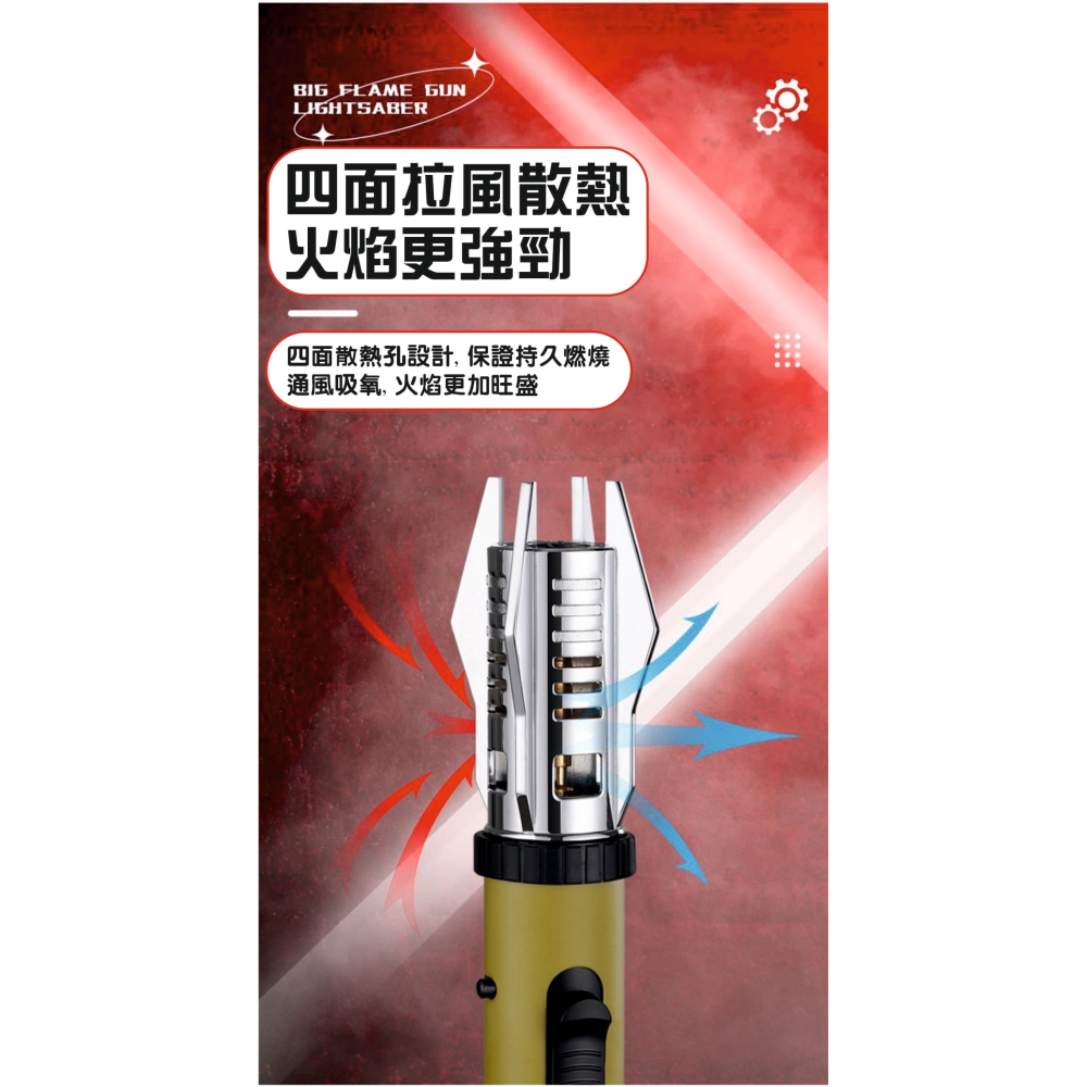 【台灣出貨】獨特款式 星球光劍造型打火機 造型打火機 炫酷打火機 打火機 防風打火機 噴槍打火機 光劍造型-細節圖6
