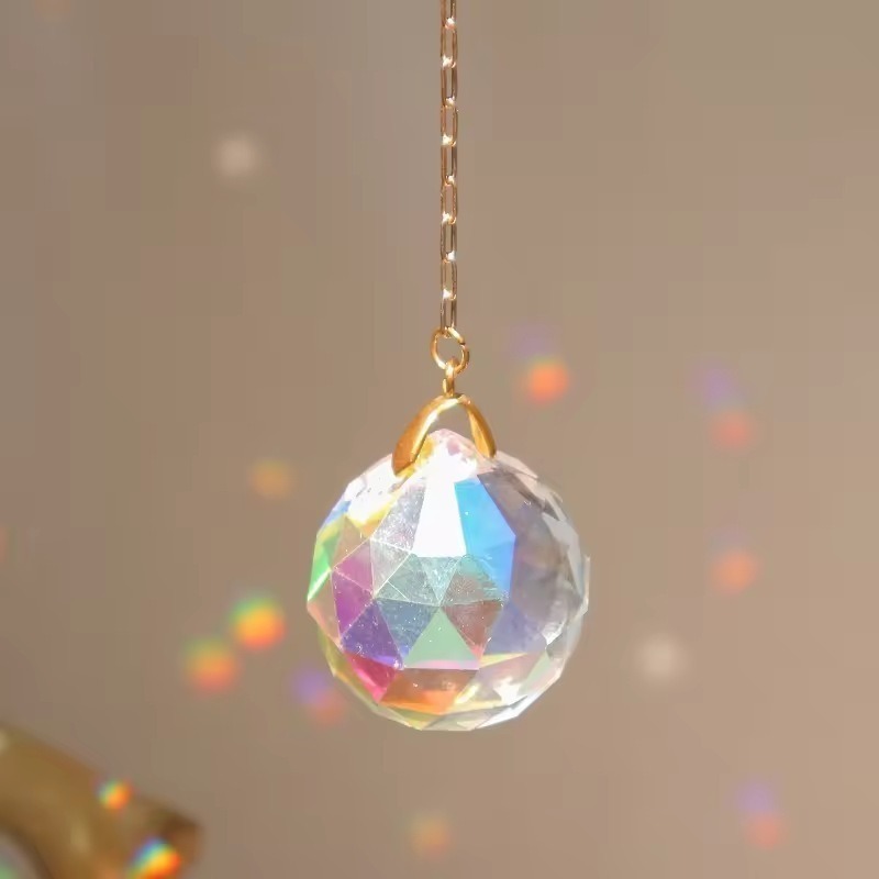 Suncatcher 月相貓咪太陽捕手 風鈴 月亮 空氣鳳梨 陽光 捕夢網 窗戶 吊墜 房間裝飾 居家裝飾-細節圖4