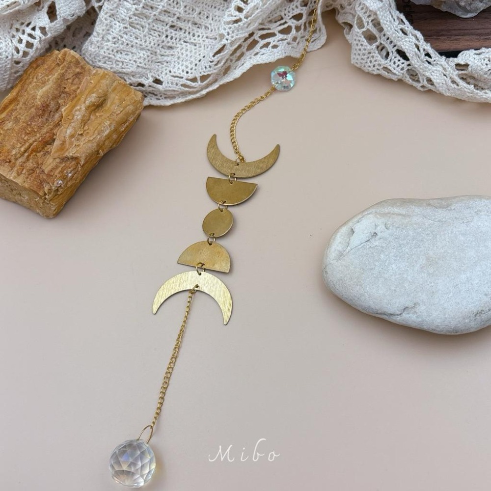 Suncatcher 簡約天體月相太陽捕手｜水晶掛飾 日月眼睛 歐美風 居家窗飾 喬遷禮物-細節圖5