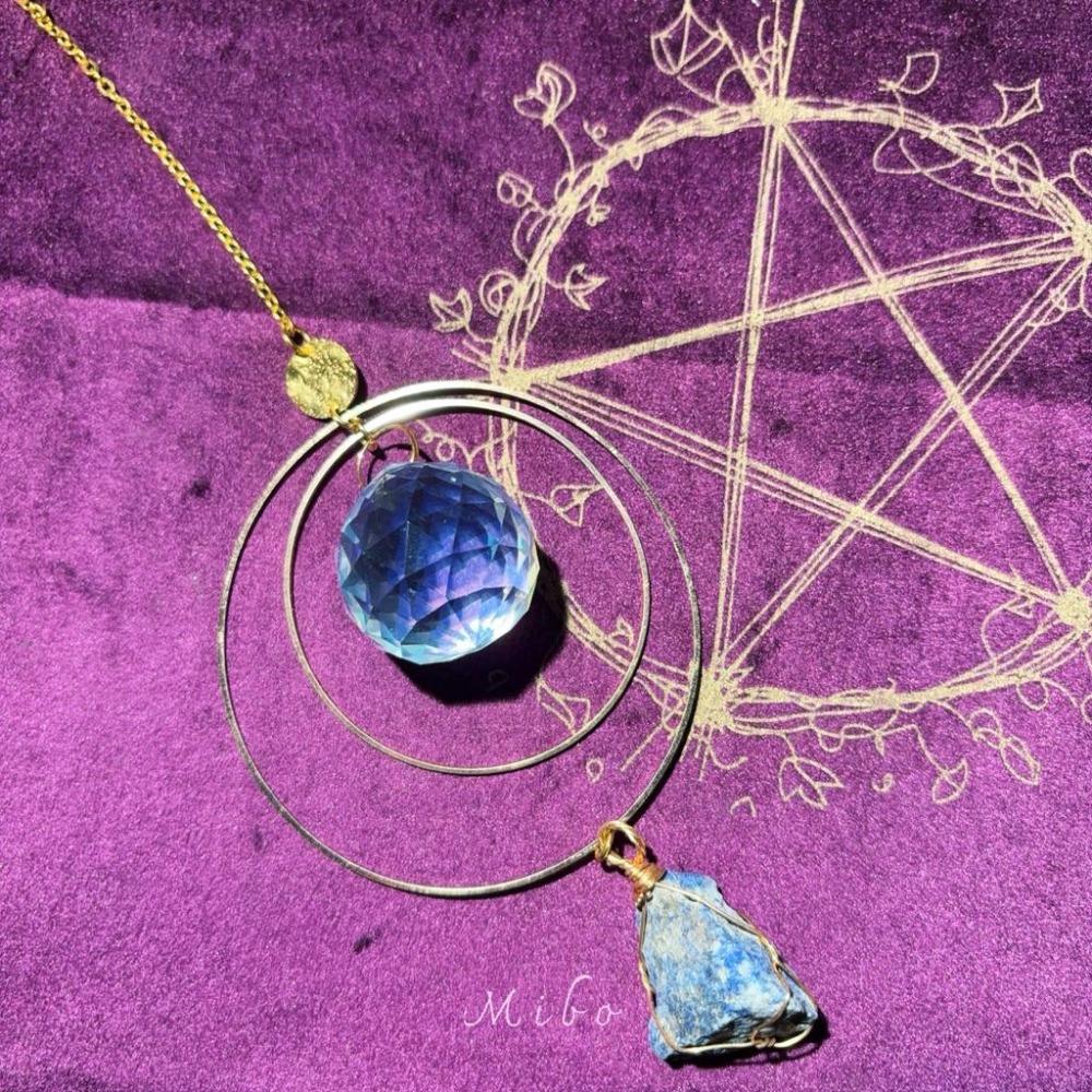 Suncatcher 原礦水晶多層金圈太陽捕手｜窗邊吊飾 掛飾 防小人招好運 禮物 民族風擺件-細節圖9