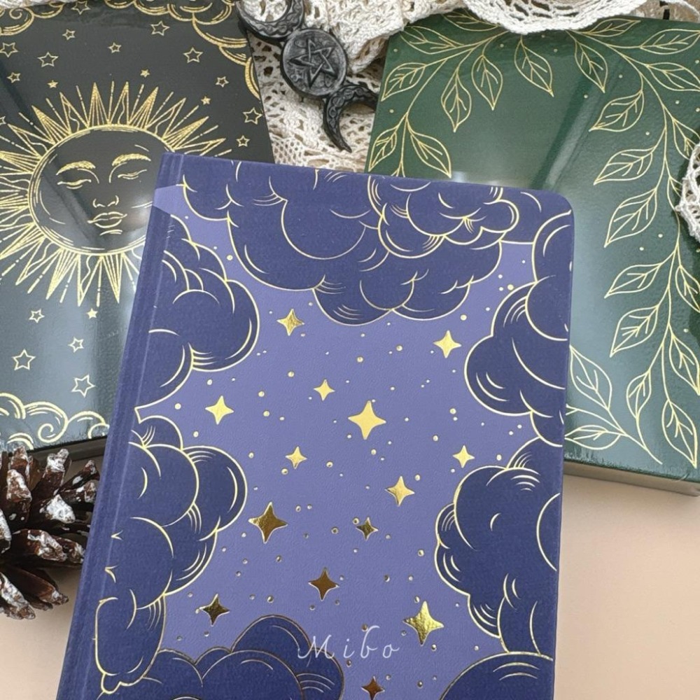 復古墨綠葉蔓手帳本｜Journal 日記 影子書 筆記本 願望清單 感恩日記 新年 交換禮物 年度計畫 跨年 禮物-細節圖3