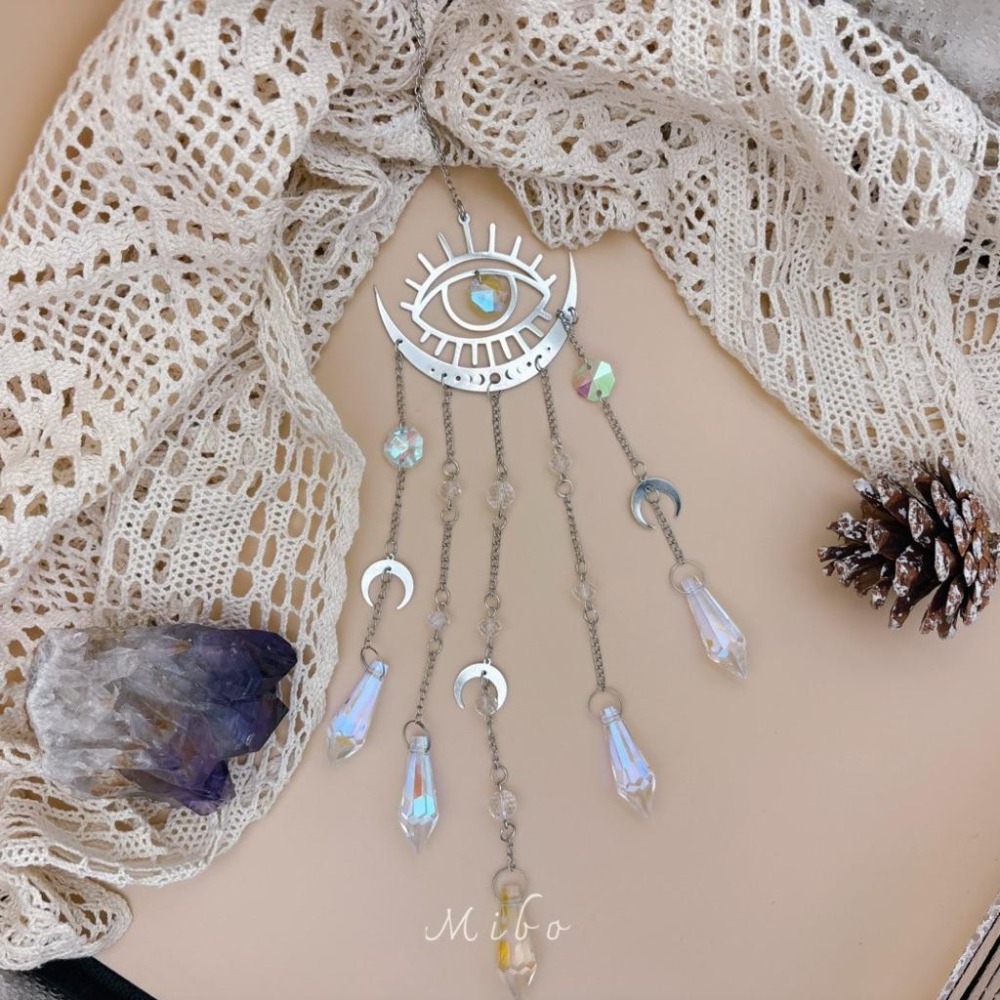 Suncatcher 日月之眼太陽捕手｜水晶掛飾 日月眼睛 歐美風 居家窗飾 喬遷禮物-細節圖7