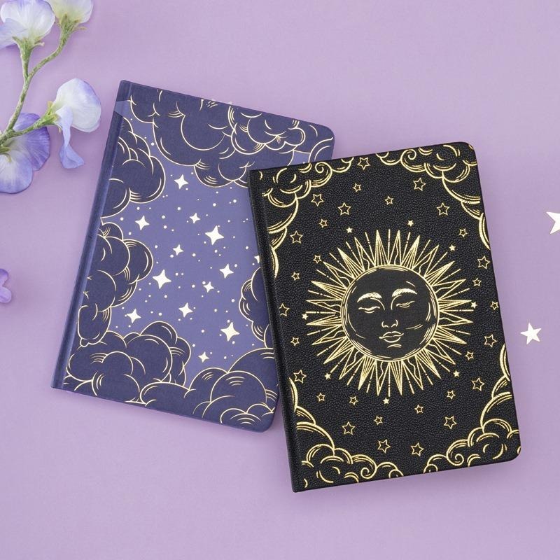 復古白晝星辰手帳本｜Journal 日記 影子書 筆記本 願望清單 感恩日記 新年 交換禮物 年度計畫 跨年 禮物-細節圖4