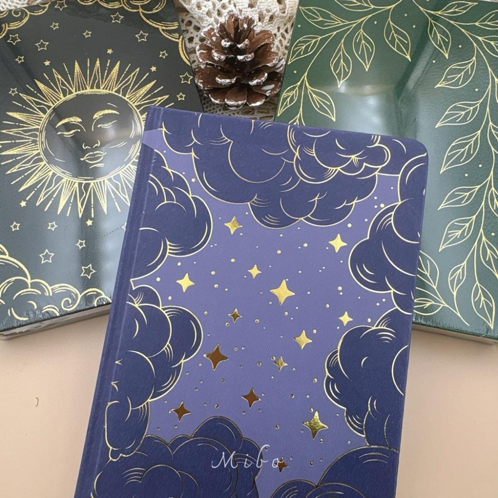 復古白晝星辰手帳本｜Journal 日記 影子書 筆記本 願望清單 感恩日記 新年 交換禮物 年度計畫 跨年 禮物-細節圖9