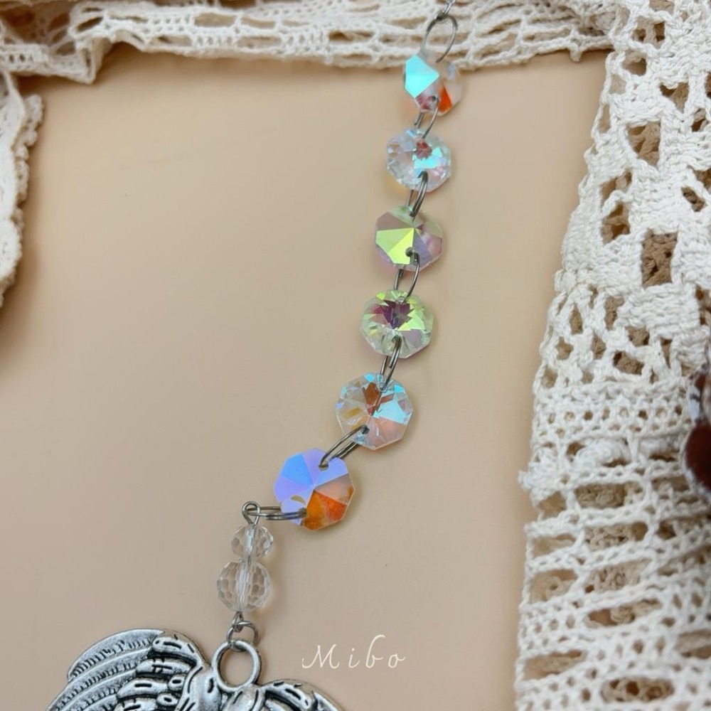Suncatcher 天使翅膀太陽捕手｜光影療癒 銀色 掛飾 歐美風 居家裝飾 禮物 喬遷擺設-細節圖4