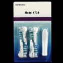 歐樂B多動向B1010 B1 Flash CAP2 副廠刷頭 3733 4732 4734替換刷頭 1卡4刷頭+拆卸扳手-規格圖7