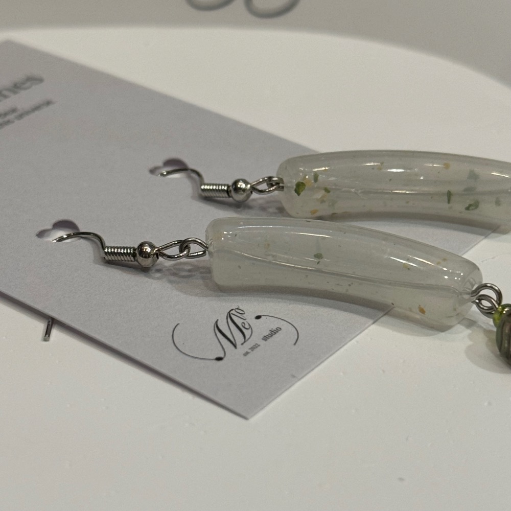 【MeloMade】 ［可愛花花、彎管撞色y2k復古耳環］-細節圖6