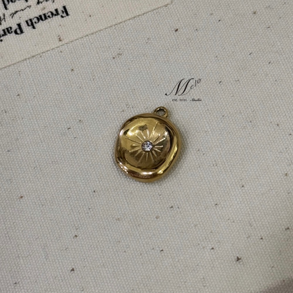𝓶𝓮𝓵𝓸𝓼𝓮𝓵𝓮𝓬𝓽 Golden Age金邊貝母吊飾配件-規格圖10
