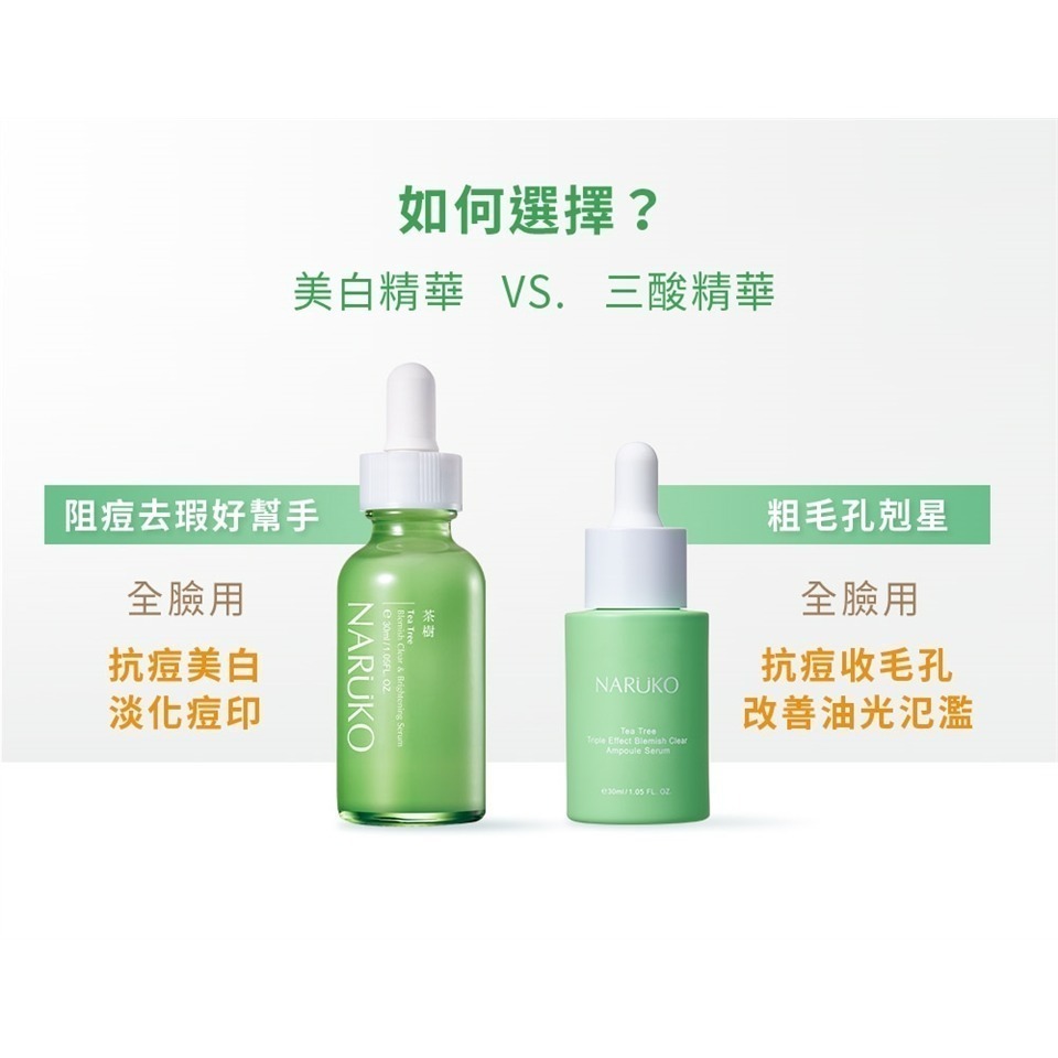 牛爾NARUKO 茶樹痘印美白寶 神奇痘痘油 抗痘粉刺寶 調理水 調理乳 敷面潔膚泥 去角質凝膠 美背噴霧美白三酸精華-細節圖5