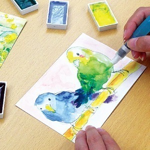 (現貨天天出)日本吳竹 Kuretake ZIG 吳竹水筆 自來水筆 水彩 國畫 大 中 小 平刷 KG205 日本進口-細節圖10