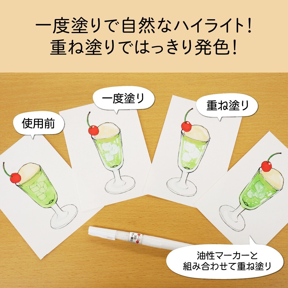 日本 吳竹 Kuretake 超極細 白墨筆 CNBW-01S/CNBW-02S/CNDAN122 漫畫用 牛奶筆-細節圖5