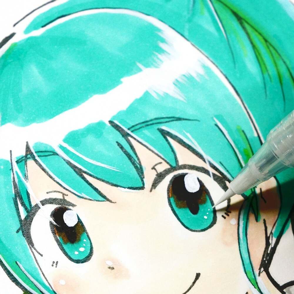 日本 吳竹 Kuretake 超極細 白墨筆 CNBW-01S/CNBW-02S/CNDAN122 漫畫用 牛奶筆-細節圖7