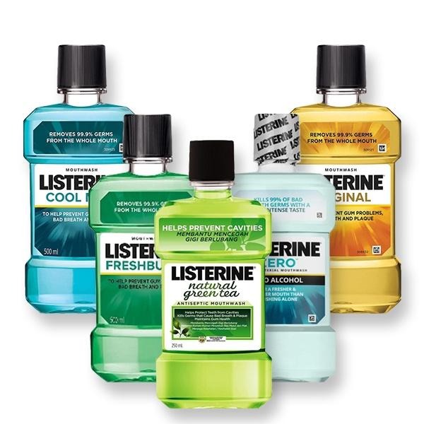 LISTERINE 漱口水 100ml/500ml 口腔護理 口氣清新 原始/冰涼薄荷/綠茶/無酒精-PQ美妝-細節圖2