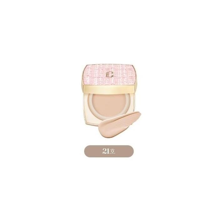 韓國 CLIO 質感磁扣遮瑕氣墊粉餅 15g 21白皙色 粉色方塊 小香風持久水光氣墊-PQ美妝-細節圖2