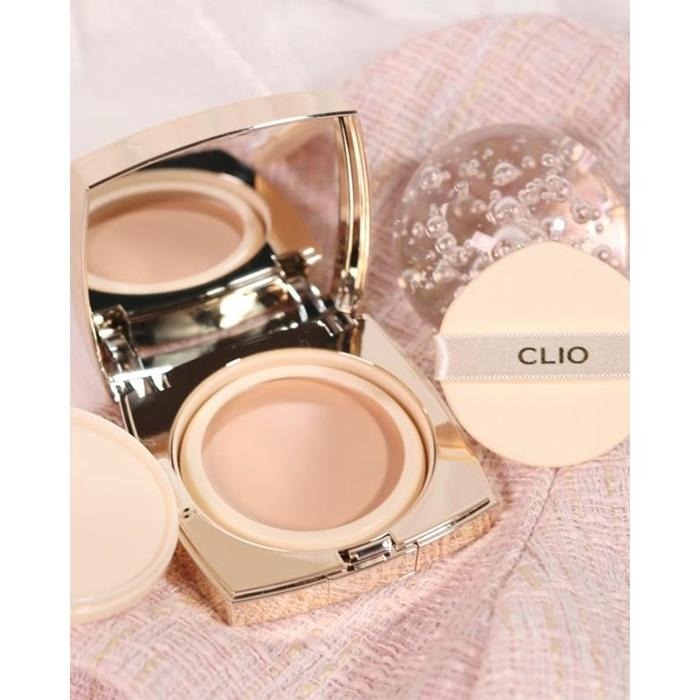 韓國 CLIO 質感磁扣遮瑕氣墊粉餅 15g 21白皙色 粉色方塊 小香風持久水光氣墊-PQ美妝-細節圖3