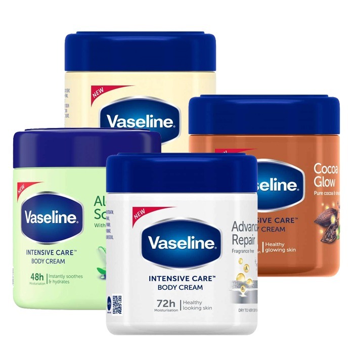 Vaseline 凡士林 超強保濕補水身體乳霜 400ml 身體保溼乳液 特乾肌膚 蘆薈清爽-PQ美妝-細節圖2