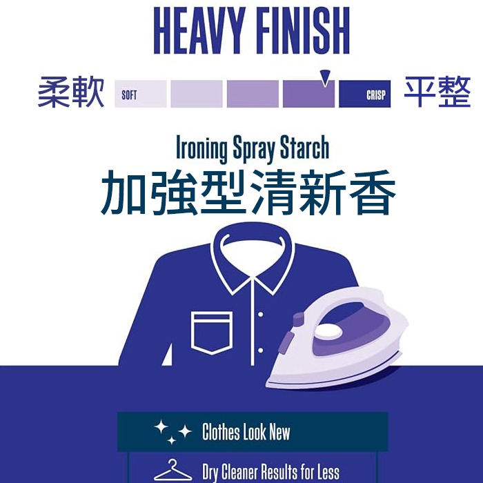 美國 Faultless 強效噴衣漿 587g 衣物整燙 香氛 除皺-PQ美妝-規格圖5
