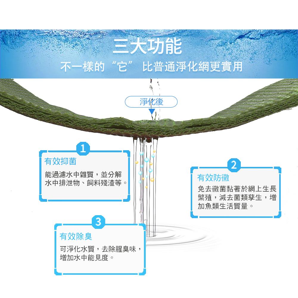 【Original Life】水族箱濾網 10x50cm 濾除雜質 除臭殺菌 清洗方便 台灣製 綠能環控-細節圖2