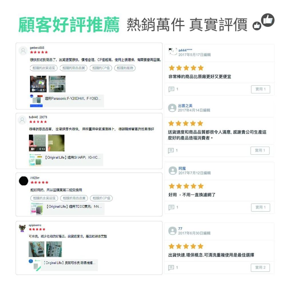 【Original Life】適用SHARP：FU-HM30T、FU-H30T 長效可水洗 超淨化空氣清淨機濾網-細節圖9