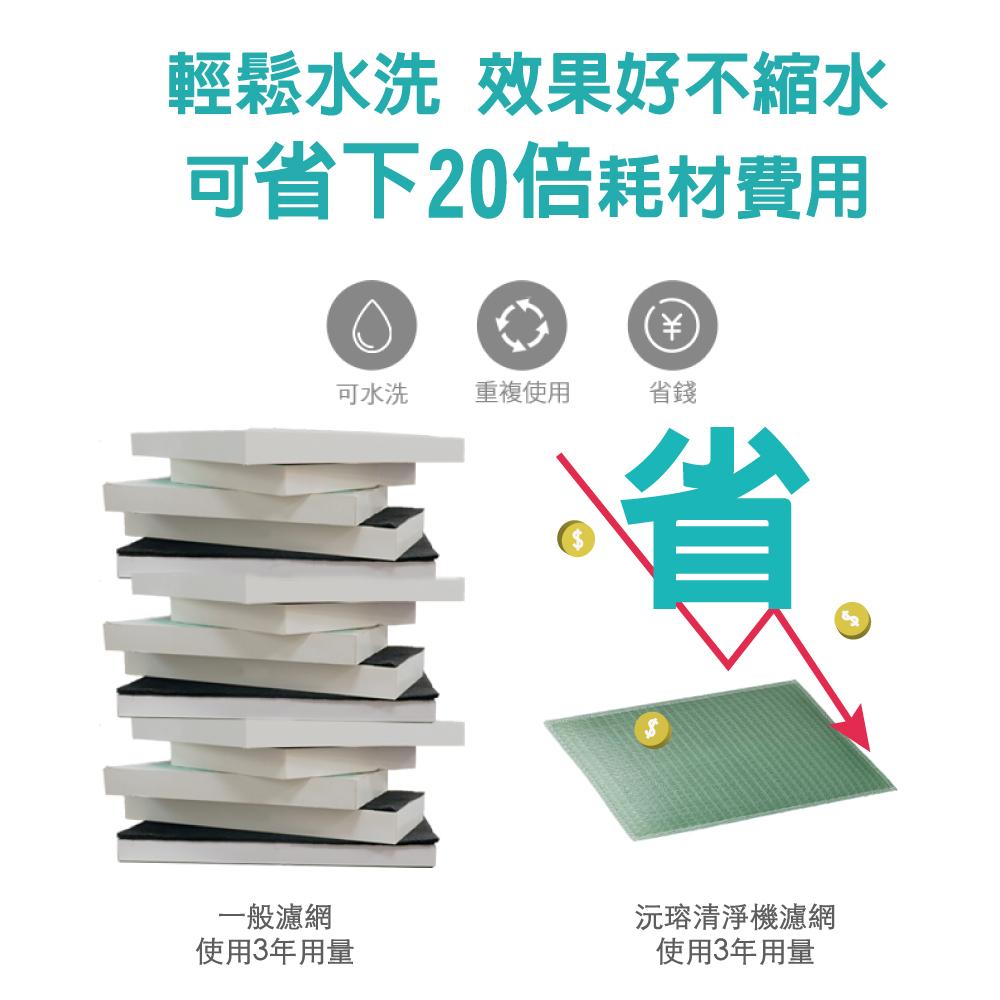 Original Life沅瑢 適用SHARP：KI-AX70、BX70、BX50 長效可水洗 空氣清淨機濾網-細節圖6