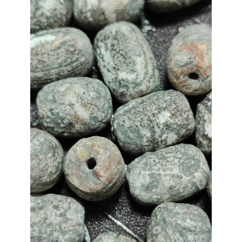 ㊙㊖⋩老山腳⋨㊖㊙藏區回流真品/地埋珠鼓珠/ BBD001風化沙洗漂亮稀少，特價整批出誠心讓藏，歡迎有綠人請供!!-細節圖2