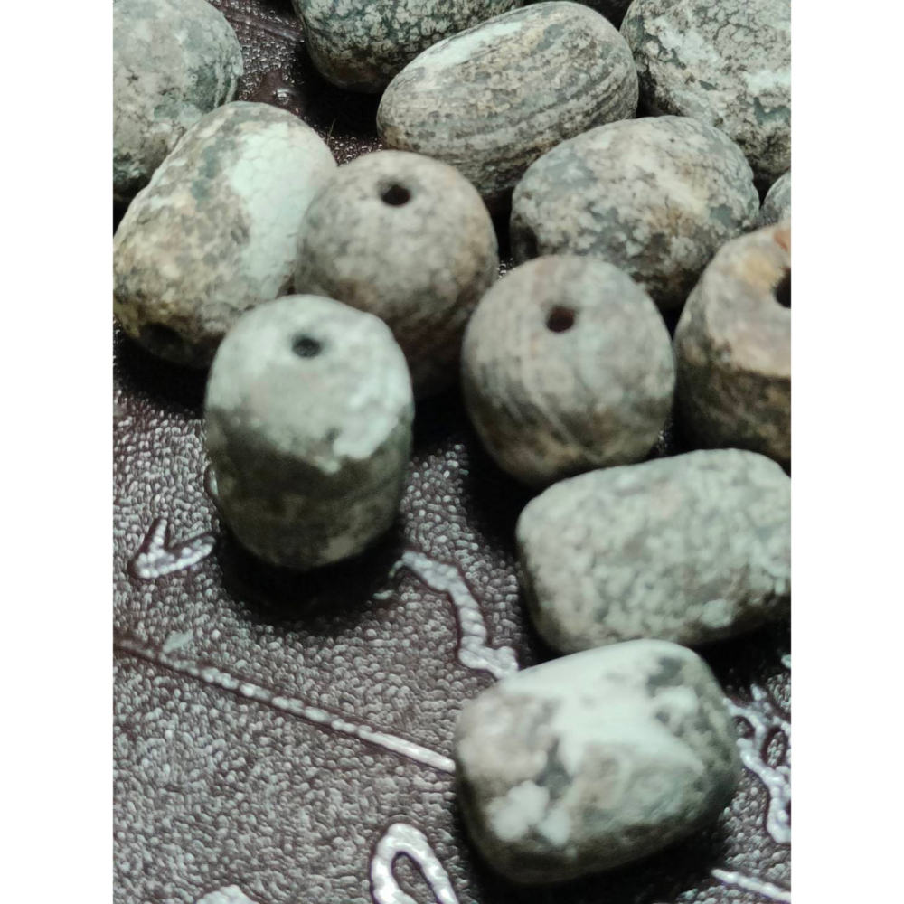 ㊙㊖⋩老山腳⋨㊖㊙藏區回流真品/地埋珠鼓珠/ BBD001風化沙洗漂亮稀少，特價整批出誠心讓藏，歡迎有綠人請供!!-細節圖3