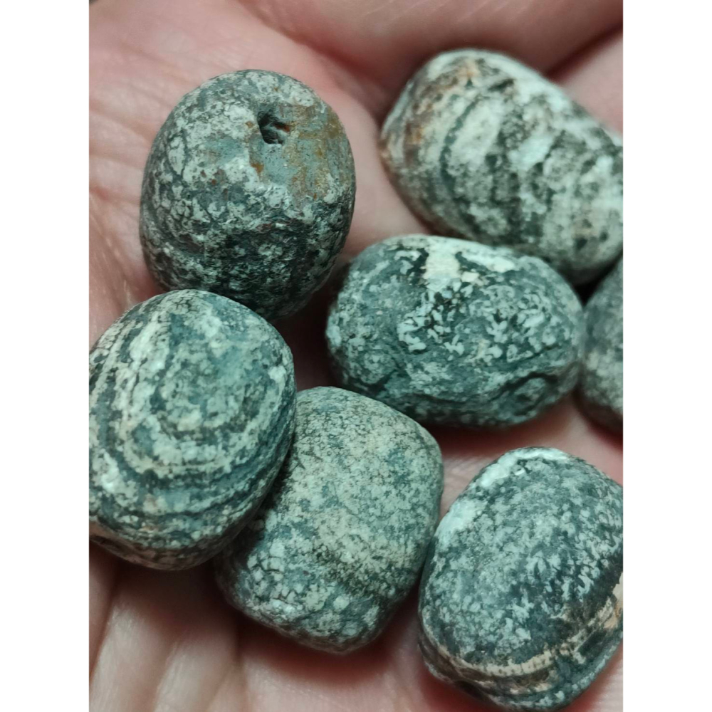 ㊙㊖⋩老山腳⋨㊖㊙藏區回流真品/地埋珠鼓珠/ BBD001風化沙洗漂亮稀少，特價整批出誠心讓藏，歡迎有綠人請供!!-細節圖6