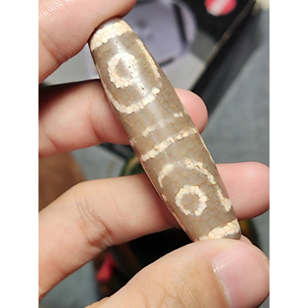 老山腳 火供四眼虎牙天珠 yzi393-細節圖9