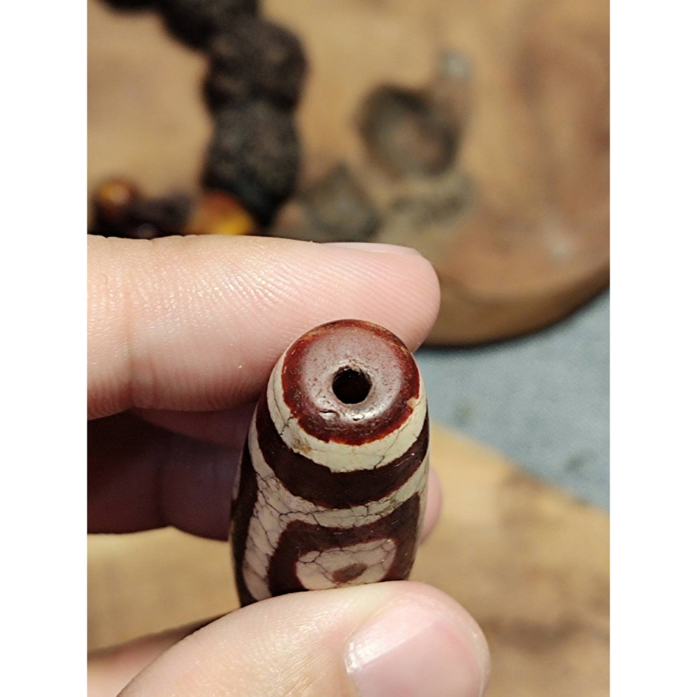 老山腳 火供六眼天珠 yzi394-細節圖6