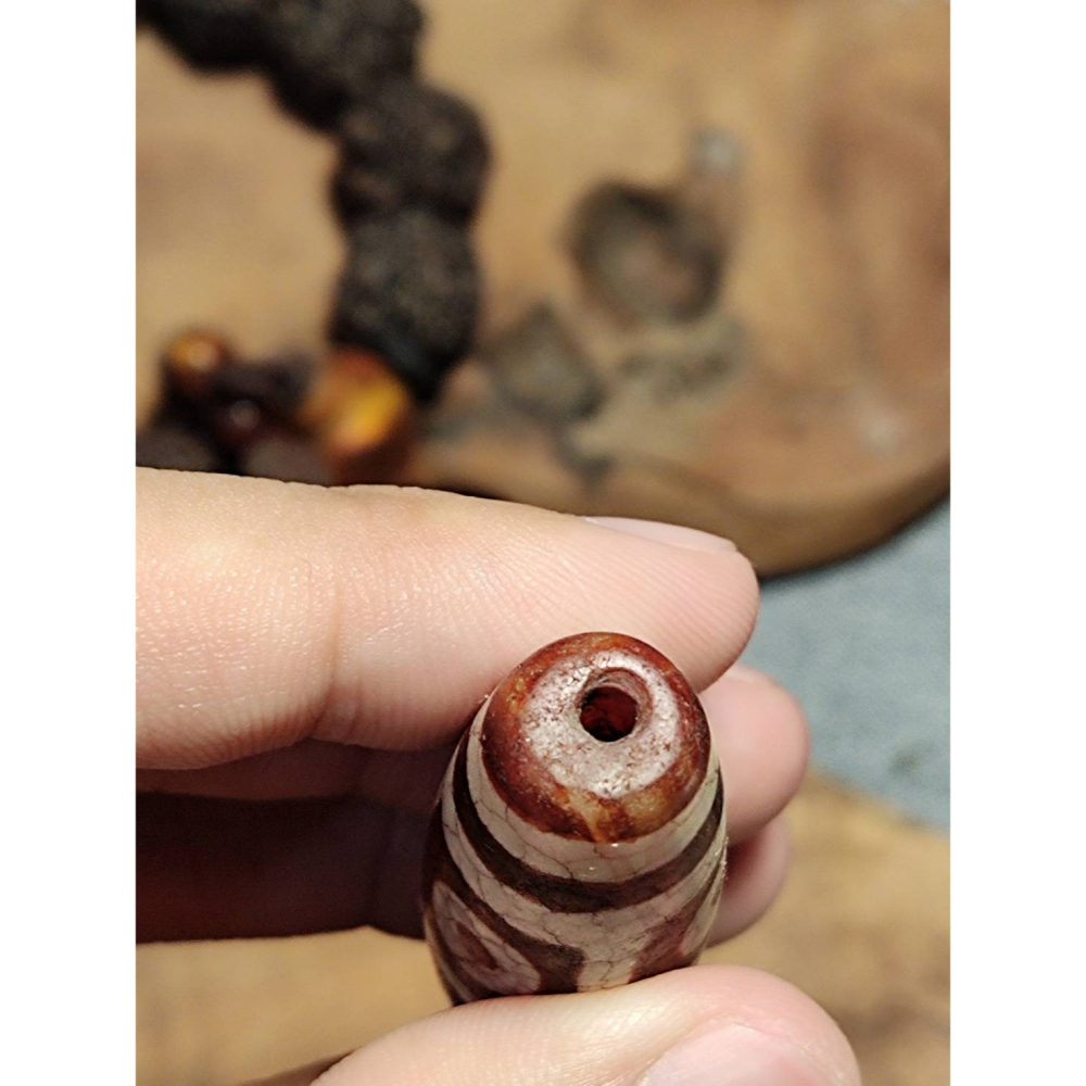 老山腳 火供六眼天珠 yzi394-細節圖7