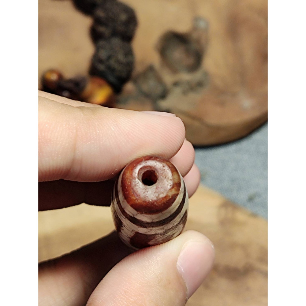 老山腳 火供六眼天珠 yzi394-細節圖8