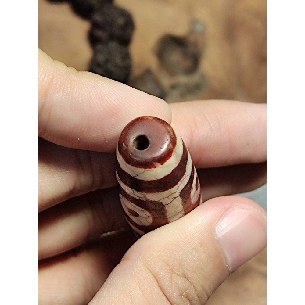 老山腳 火供六眼天珠 yzi394-細節圖9