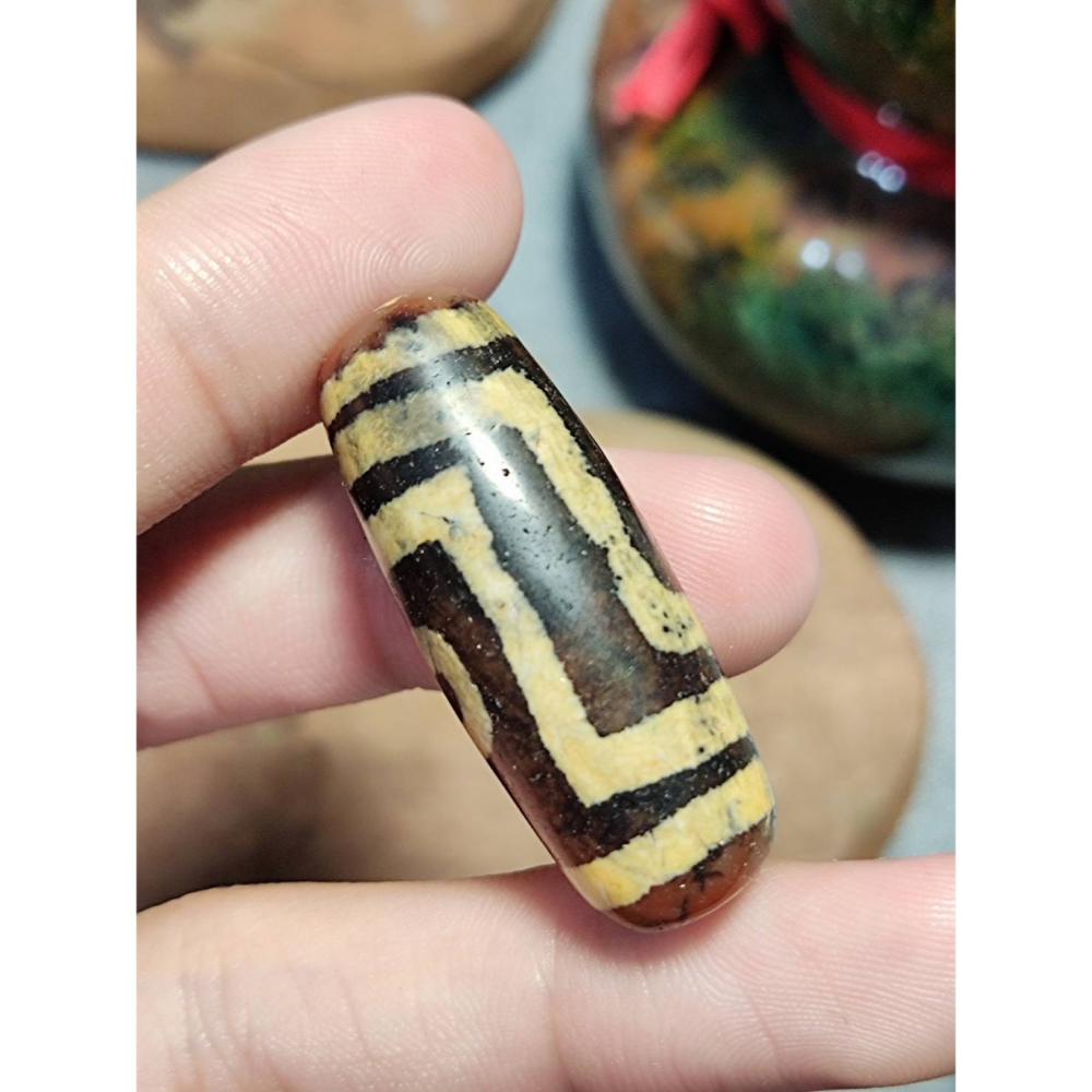 老山腳 至純兩眼天珠 yzi396-細節圖2