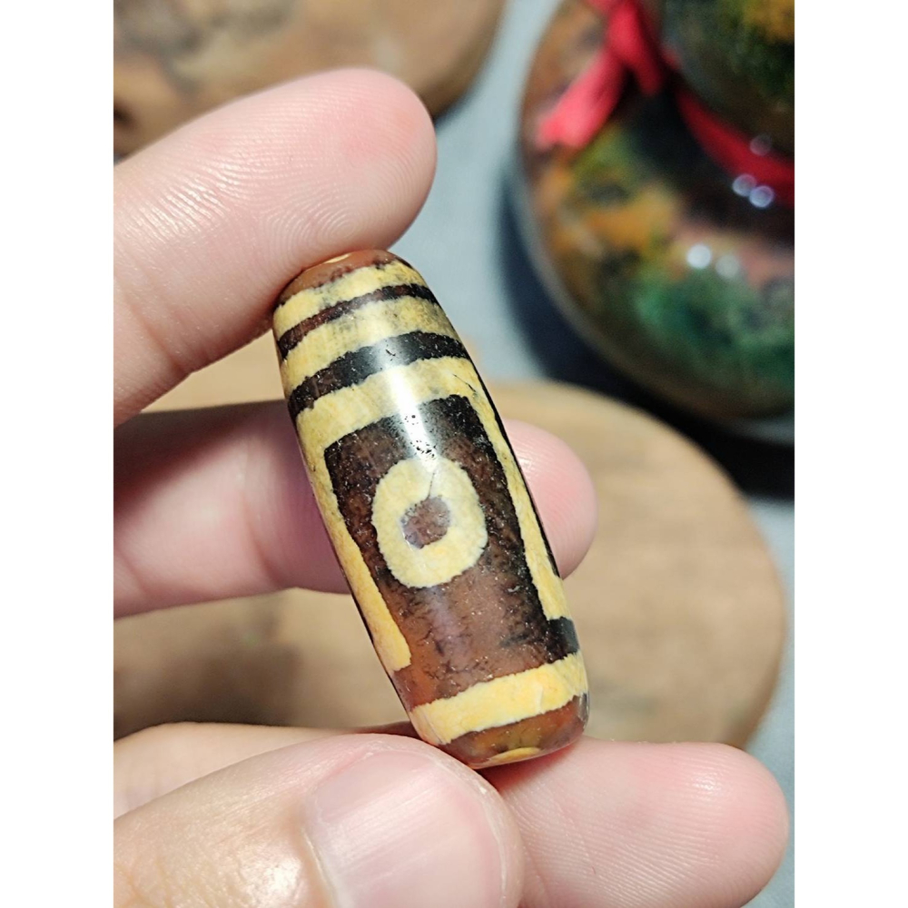 老山腳 至純兩眼天珠 yzi396-細節圖3