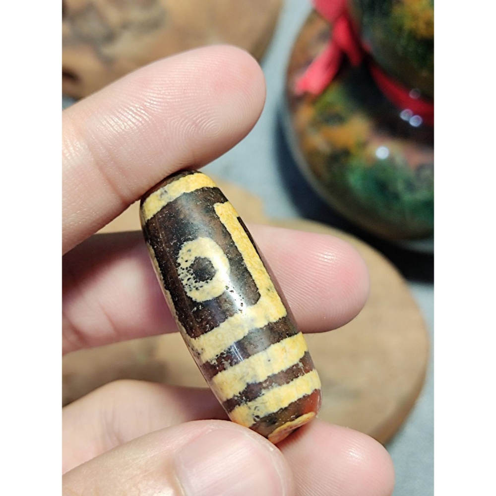 老山腳 至純兩眼天珠 yzi396-細節圖5