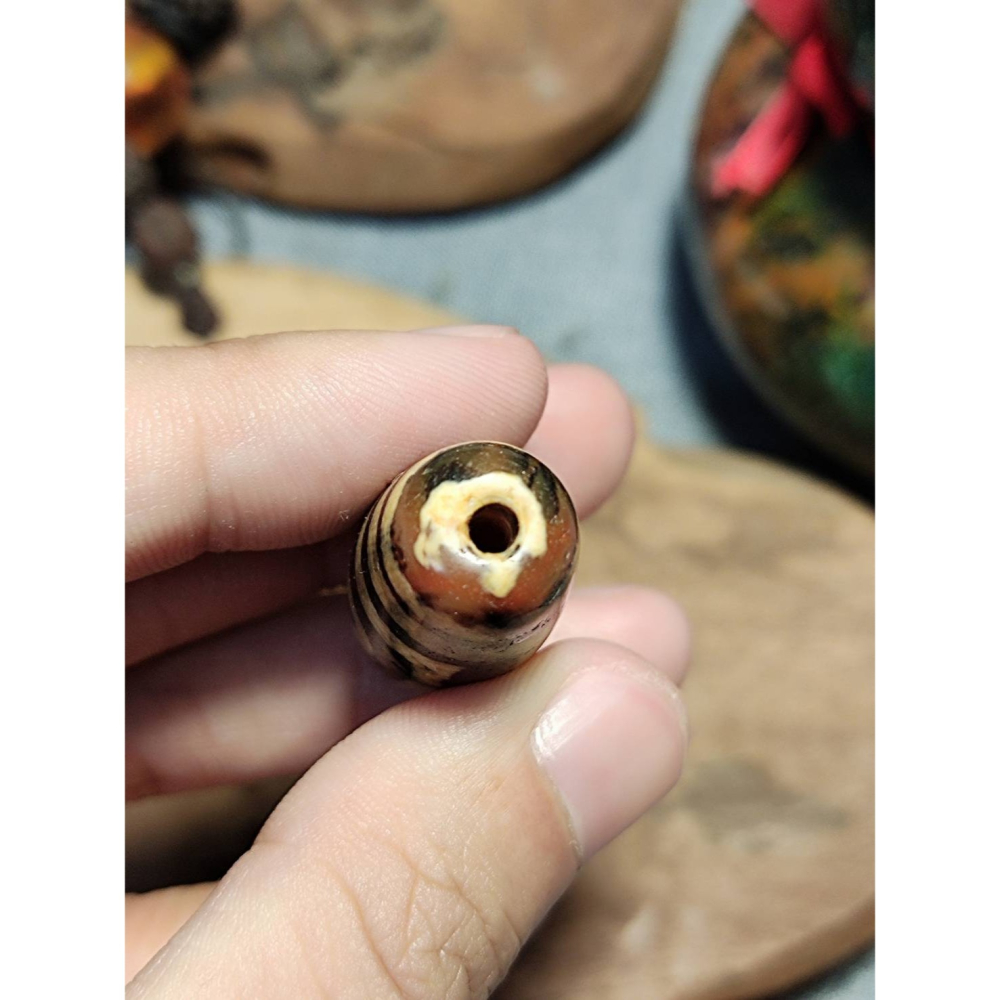 老山腳 至純兩眼天珠 yzi396-細節圖7