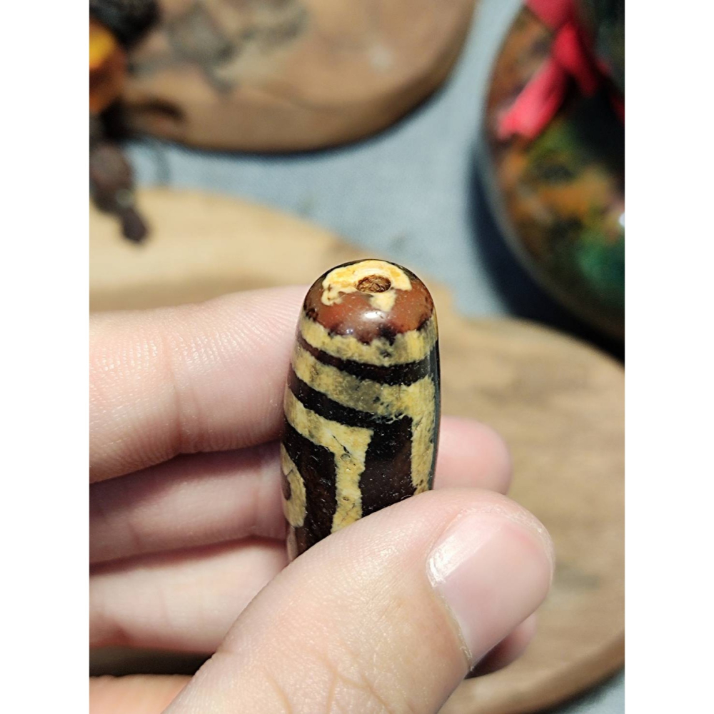 老山腳 至純兩眼天珠 yzi396-細節圖8