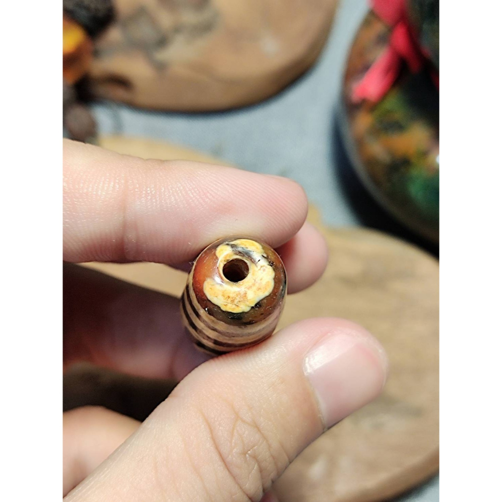 老山腳 至純兩眼天珠 yzi396-細節圖9