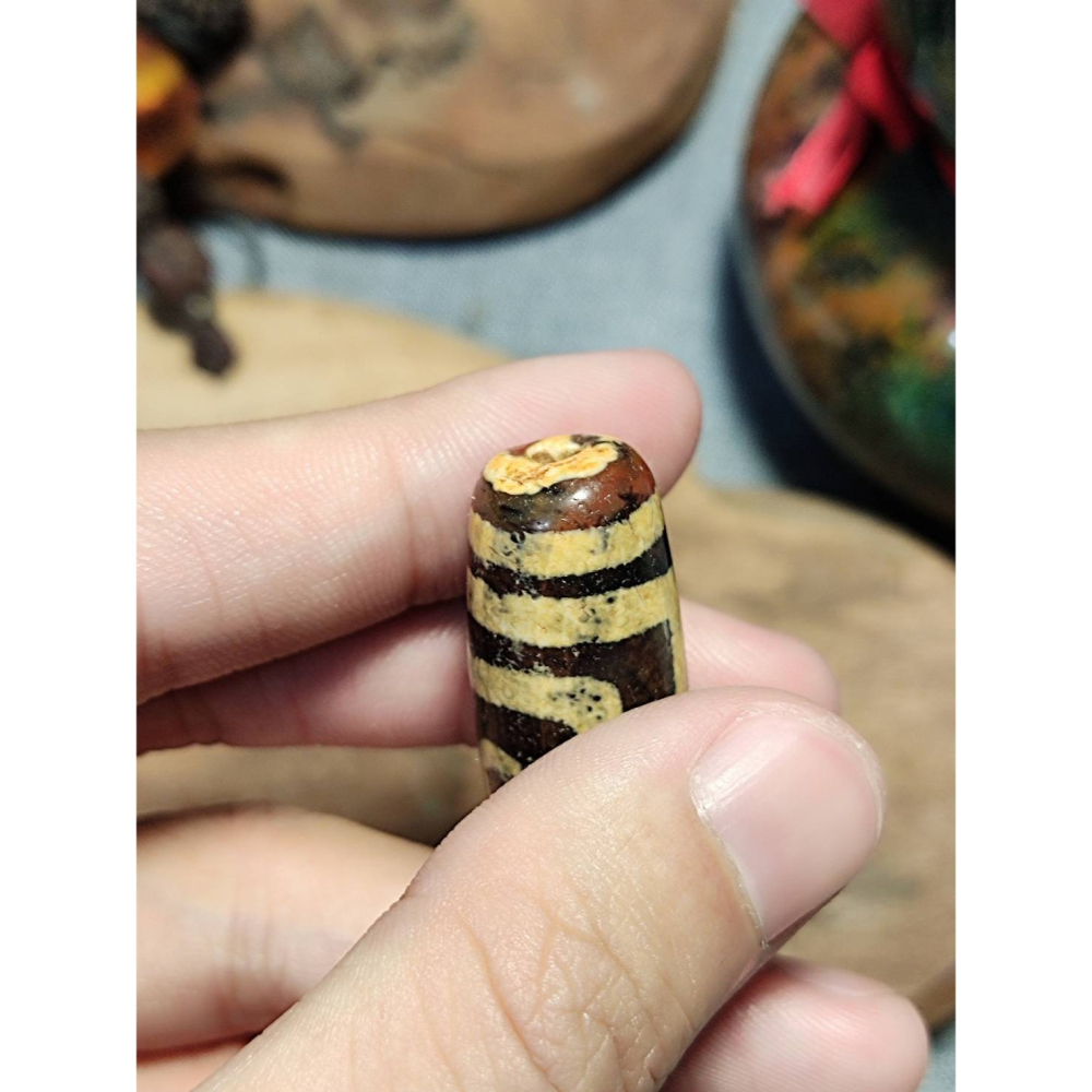 老山腳 至純兩眼天珠 yzi396-細節圖10