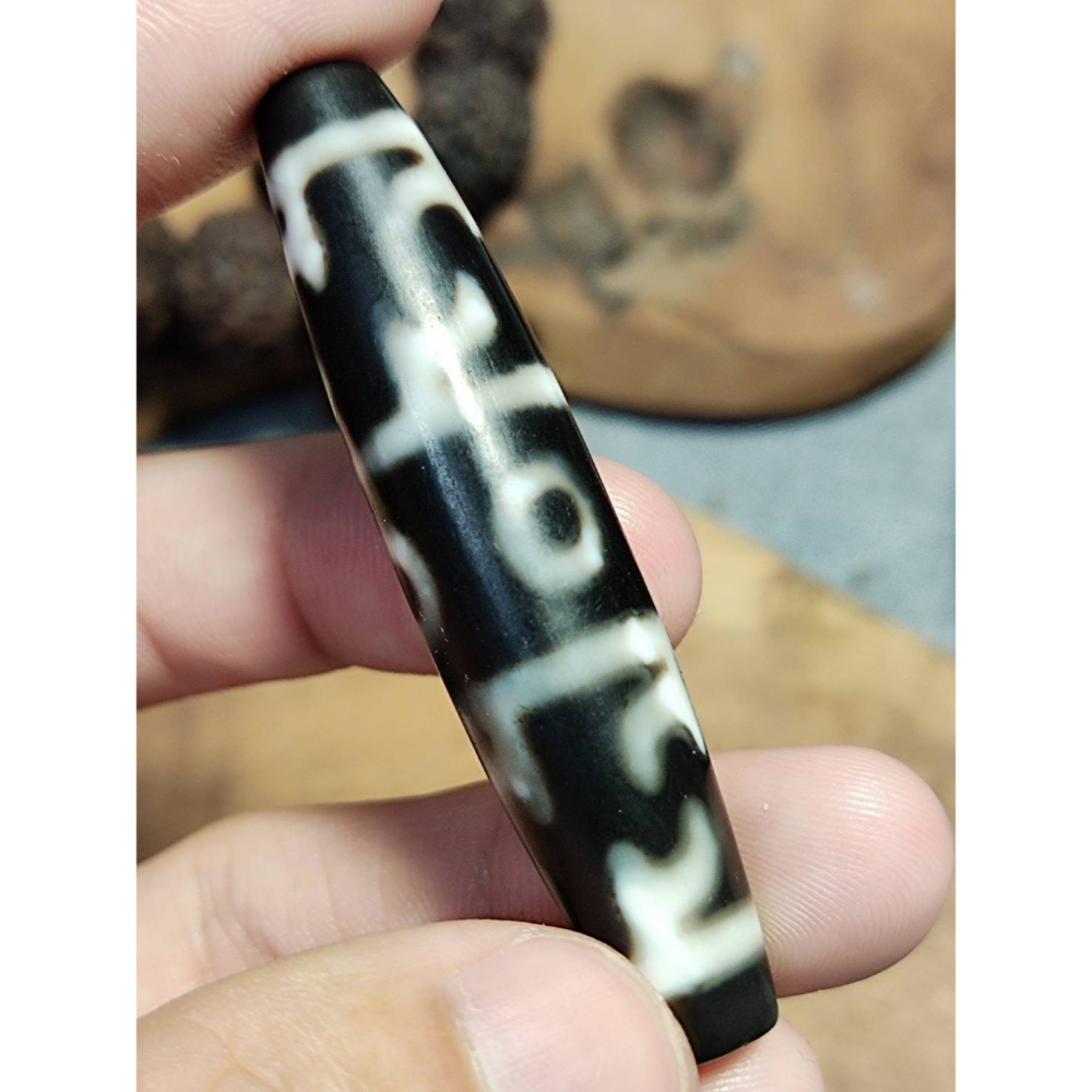 老山腳 至純蓮師法器天珠 yzi397-細節圖3