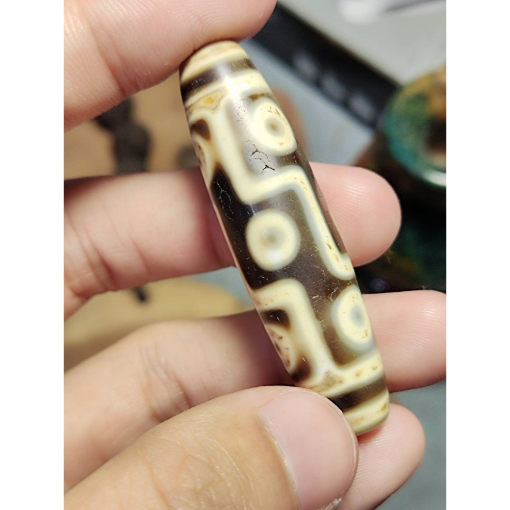 老山腳至純老牙黃九眼天珠yzi398 - 老山腳天珠Dzi beads - iOPEN Mall
