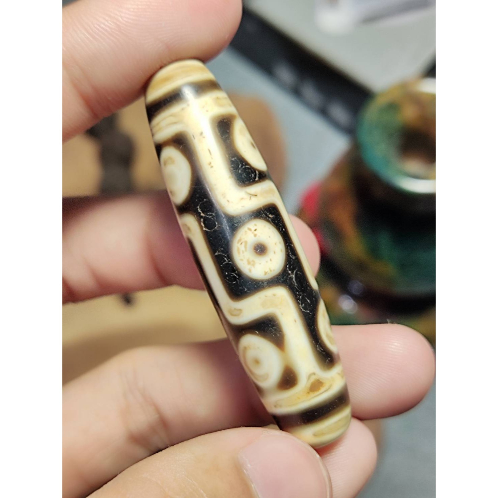老山腳至純老牙黃九眼天珠yzi398 - 老山腳天珠Dzi beads - iOPEN Mall
